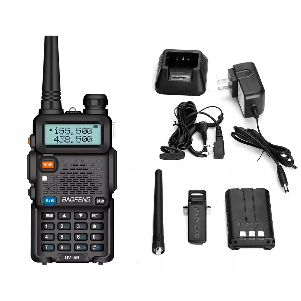 BAOFENG - 2 Radio Transmisor Doble Canal Fm Walkie Talkie Baofeng