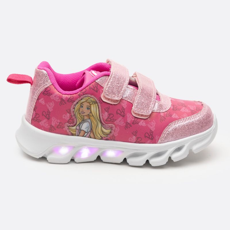 BARBIE - Zapatilla Con Luces Niña Rosado Barbie