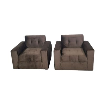 Imagen 2 del producto JUEGO DE LIVING FELPA CHOCOLATE