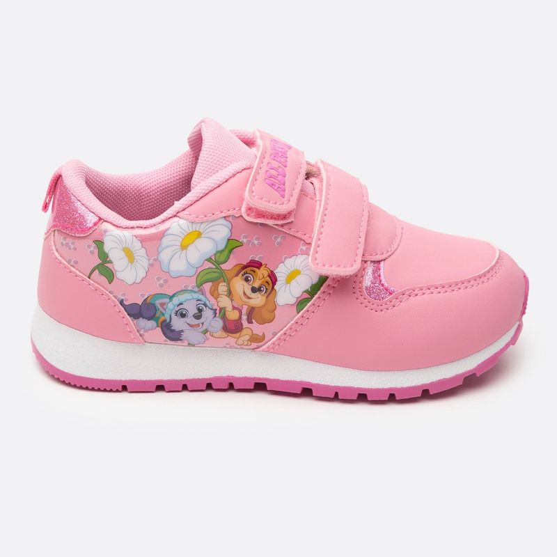 PAW PATROL - Zapatilla Urbana Niña Flores Rosado Paw Patrol