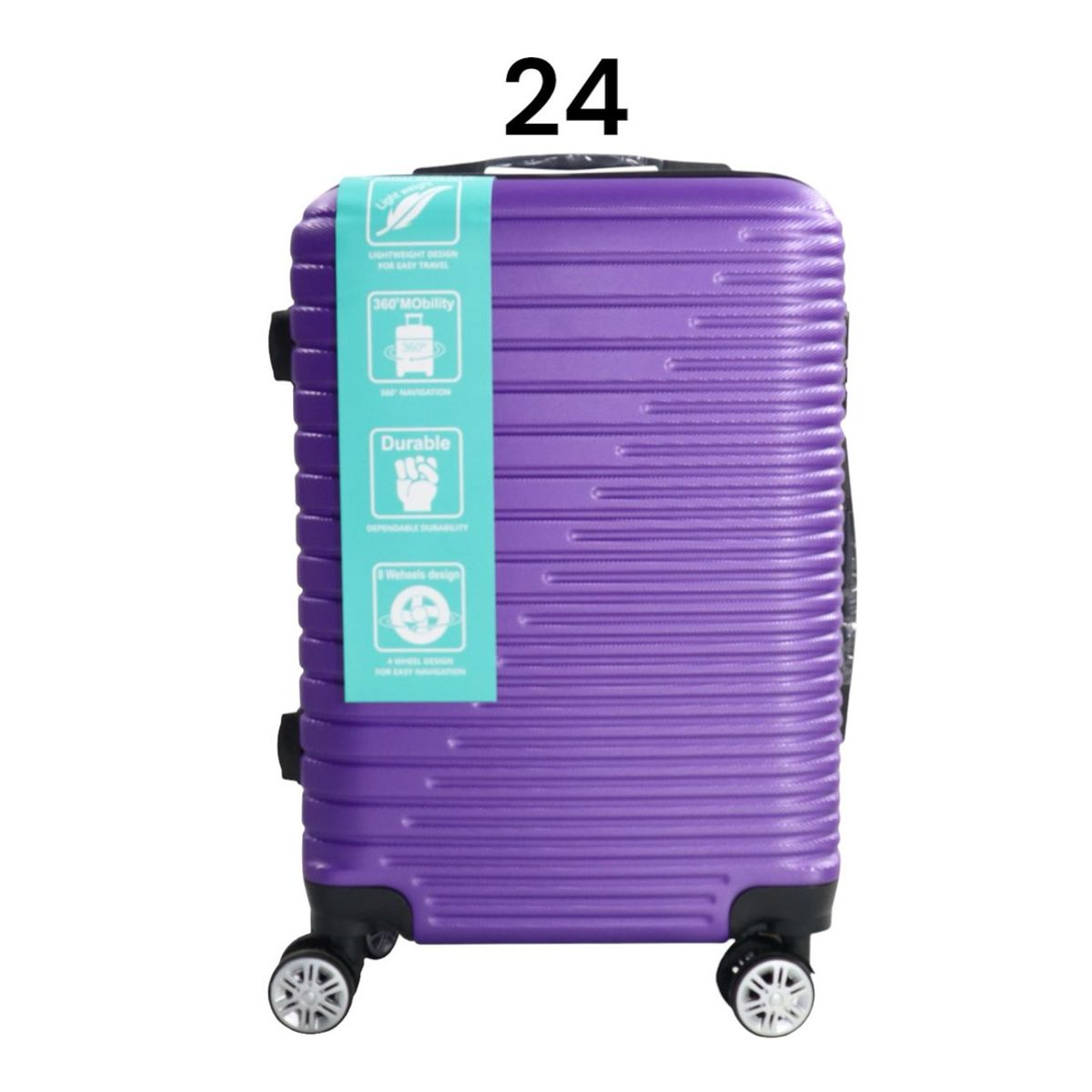 Maleta de Viaje Ruedas 360 y candado 24L Rigida ABS Danicolle Morada, marca DINASTELLA - Foto Principal