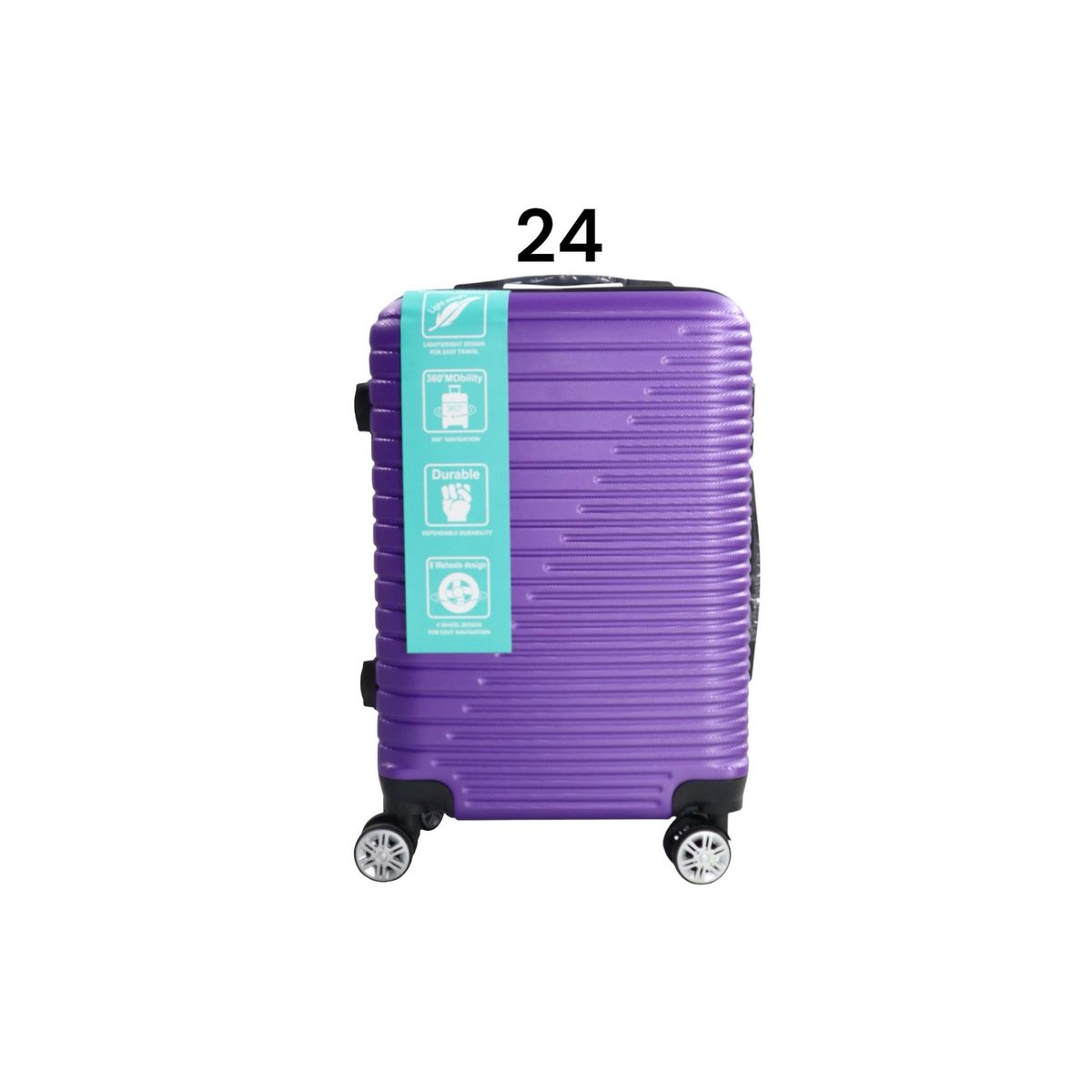 Maleta de Viaje Ruedas 360 y candado 24L Rigida ABS Danicolle Morada, marca DINASTELLA - Foto Principal