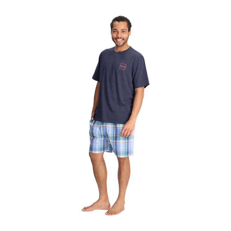 MOTA - Pijama Corto Algodón Azul Mota