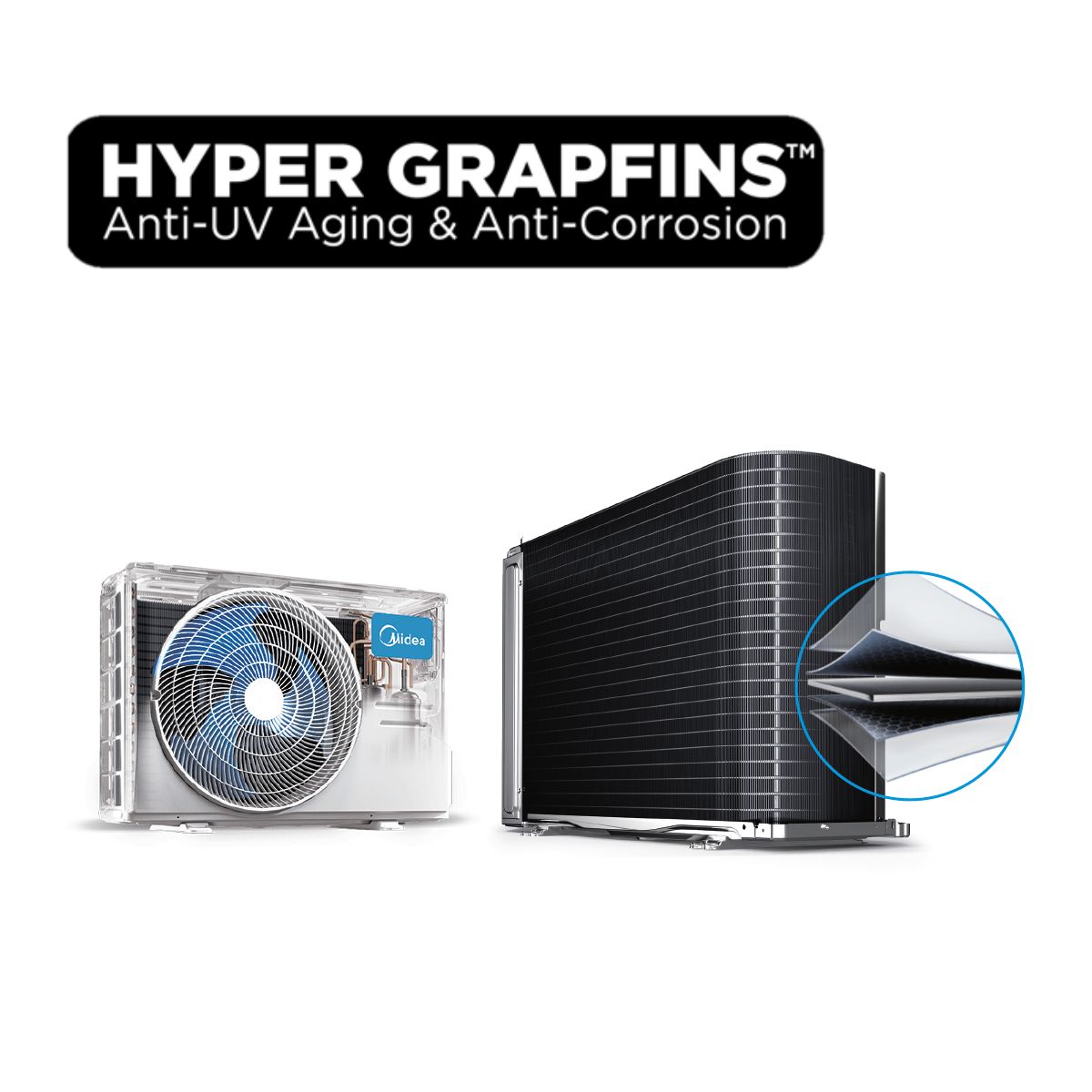 MIDEA - AIRE ACONDICIONADO SPLIT MURO 12000BTU INVERTER MIDEA XTREME DURA