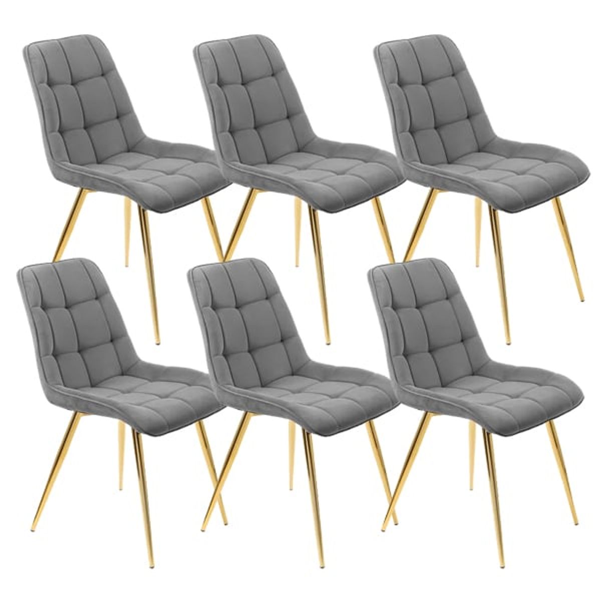 CORI CORI - Pack 6 Sillas Capitonne Top Gold Gris