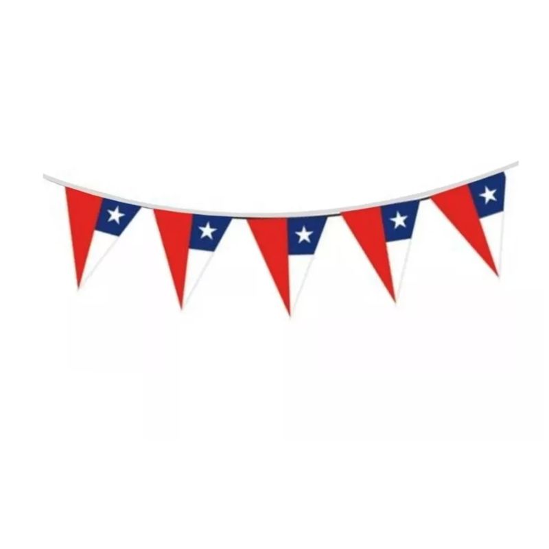 GENERICO - Guirnalda Tribandera Fiestas Patrias 20x28cm