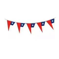 GENERICO - Guirnalda Tribandera Fiestas Patrias 20x28cm