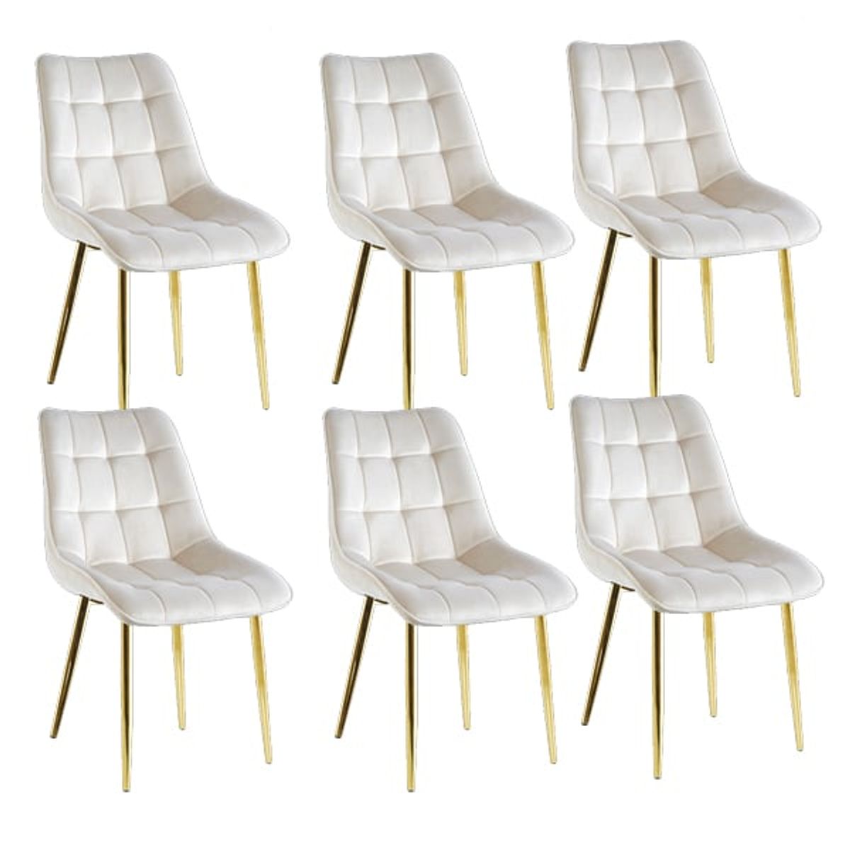 CORI CORI - Pack 6 Sillas Capitonne Top Gold Beige