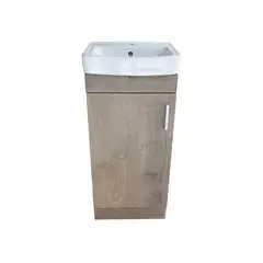 STRETTO - Mueble Vanitorio Completo Claire 40x33x86 cm Rustico. Des