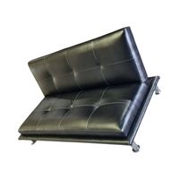 SOFA CAMA ECOCUERO NEGRO