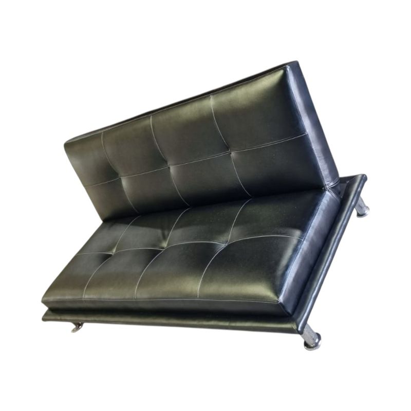 DISEÑOS VALESTRINI - SOFA CAMA ECOCUERO NEGRO