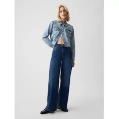 GAP - Jeans Wide Leg Mujer Azul
