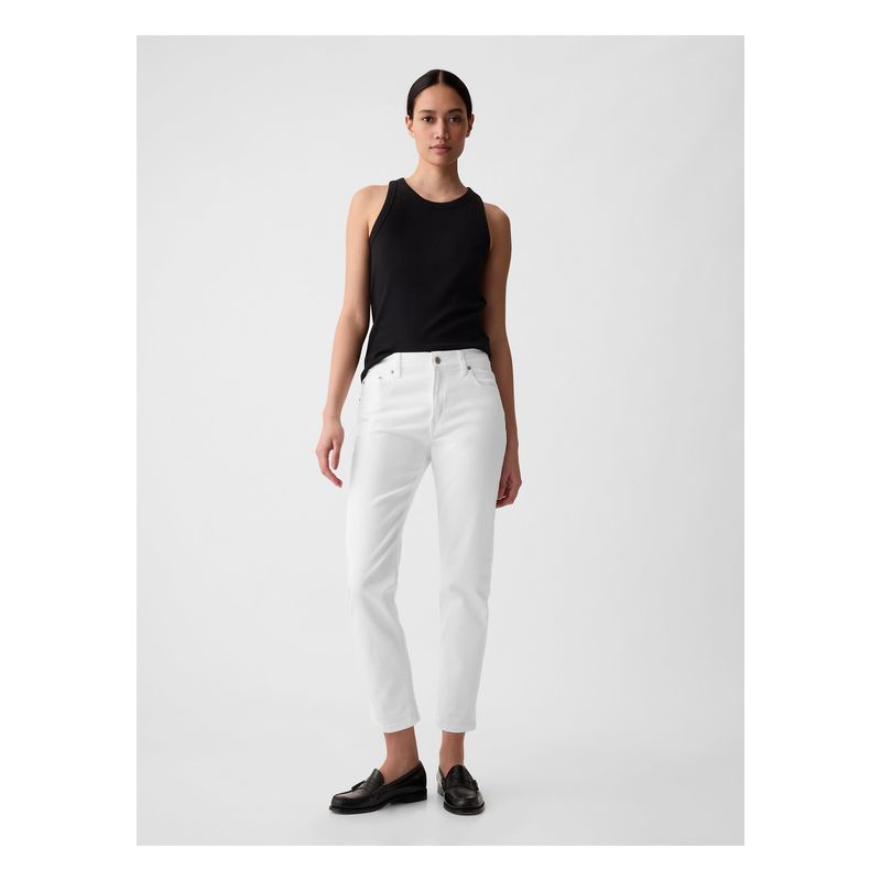 GAP - Jeans Girlfriend Blanco GAP