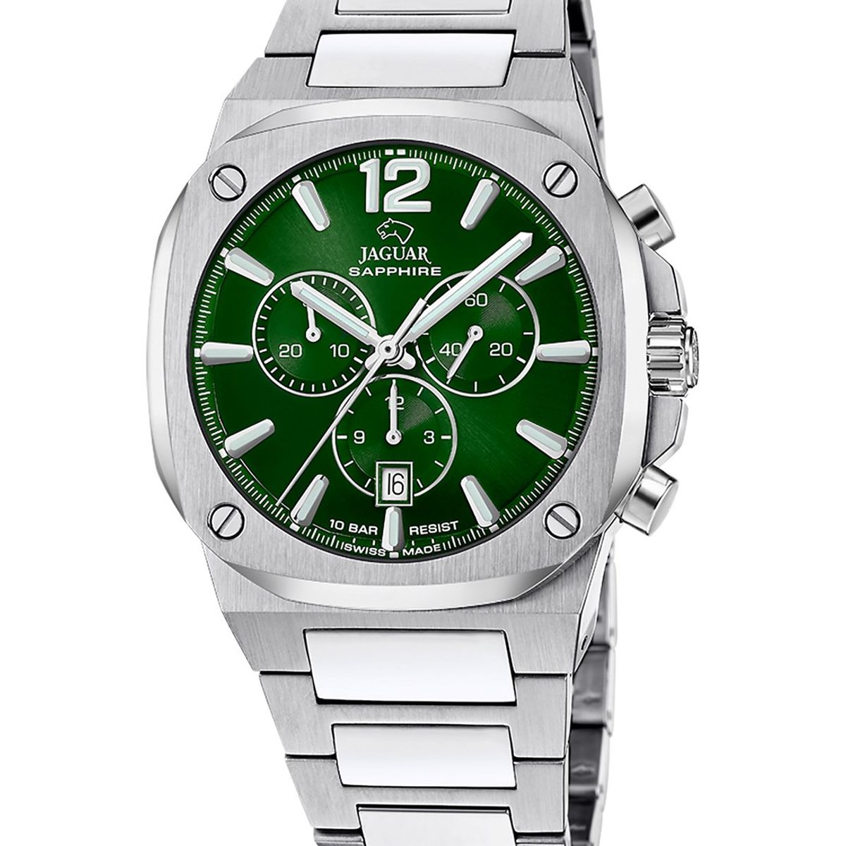 JAGUAR - Reloj J1025/2 Jaguar Swiss Verde Hombre Rondcarre