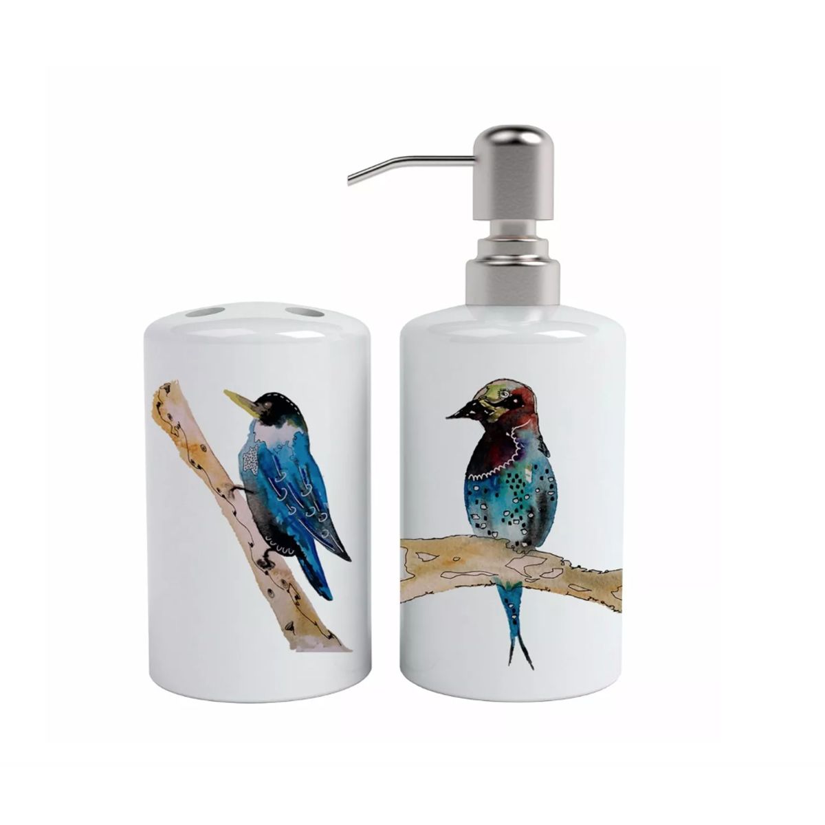 Kit De Baño Pájaros Azules, marca GENERICO - Foto Principal