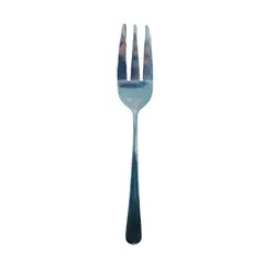 GENERICO - Tenedor Tridente Plateado de Acero 25cm Menaje Cocina