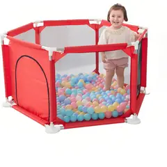 GENERICO - Corral Seguridad Para Bebe Color Rojo