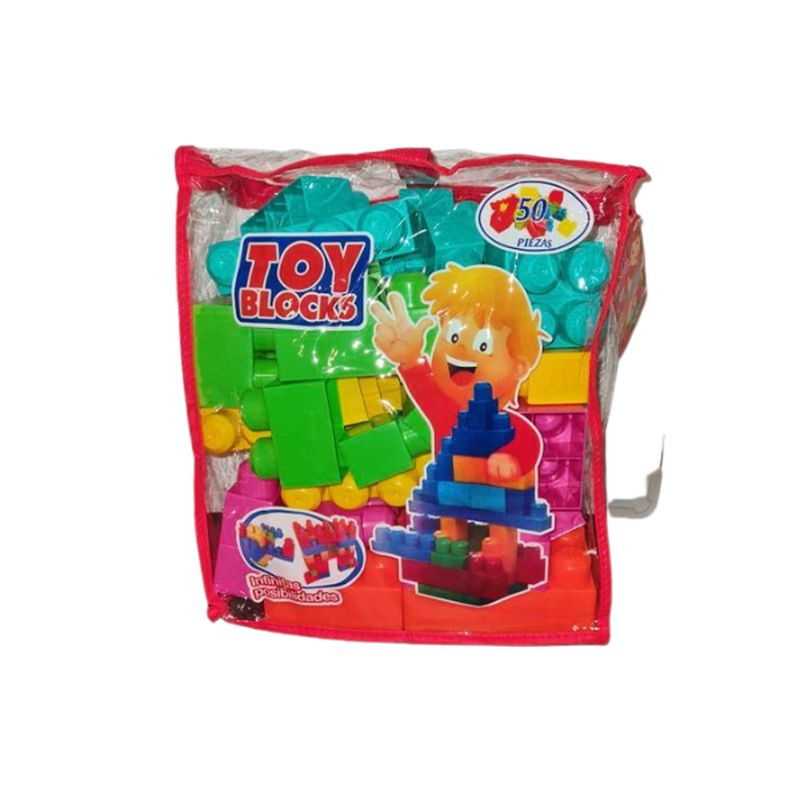 GENERICO - Bloques de entretencion Fabricacion Chilena 50 Piezas Nuevos Colores