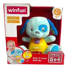 WINFUN - Peluche Perrito Canta Y Aprende Conmigo
