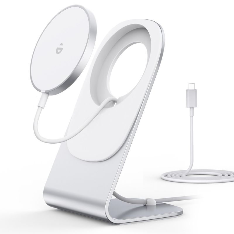GENERICO - Cargador Inalambrico Para iPhone Magnetico Soporte tipo C
