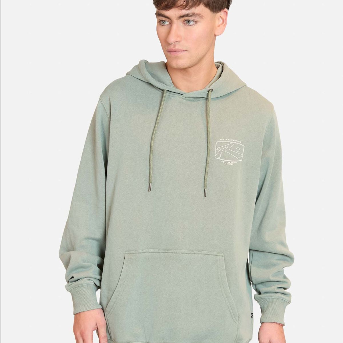 RUSTY - Poleron Rusty Surfboards Verde Hombre Rusty