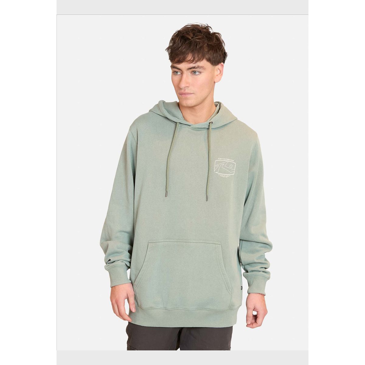 RUSTY - Poleron Rusty Surfboards Verde Hombre Rusty