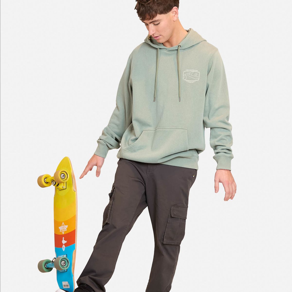 RUSTY - Poleron Rusty Surfboards Verde Hombre Rusty