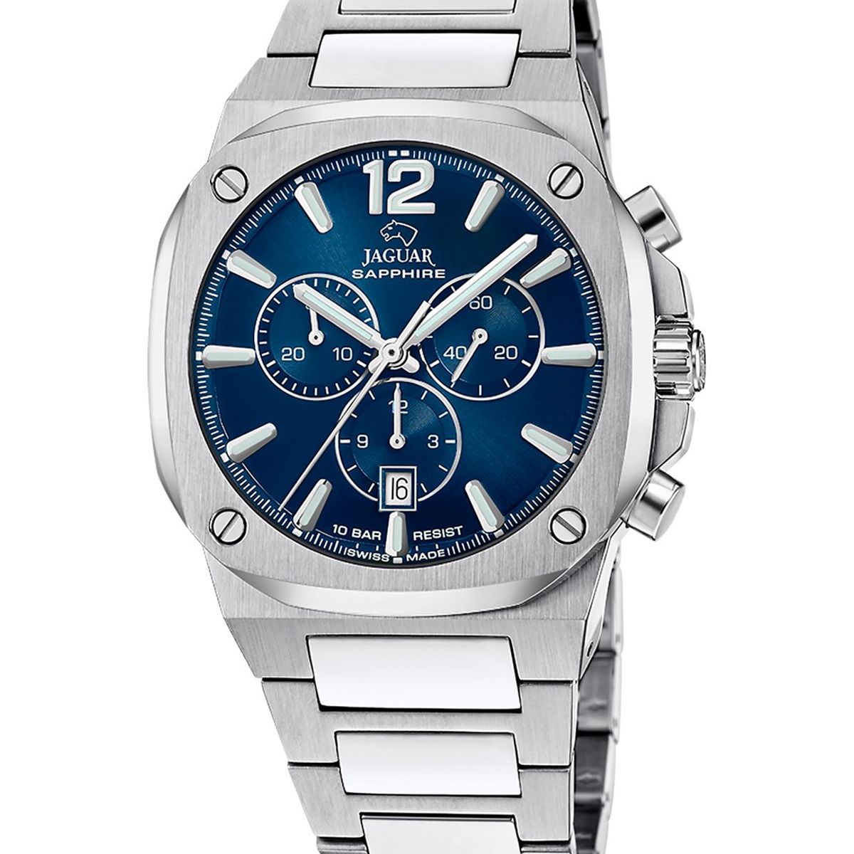 JAGUAR - Reloj J1025/1 Jaguar Swiss Azul Hombre Rondcarre
