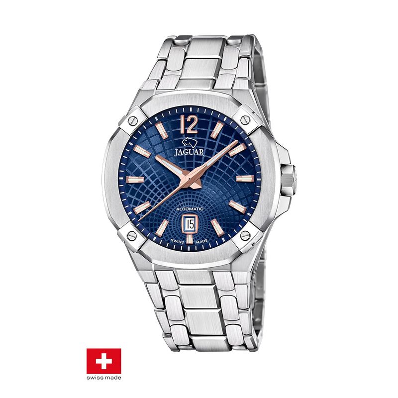 JAGUAR - Reloj J1029/2 Jaguar Swiss Azul Hombre Automático