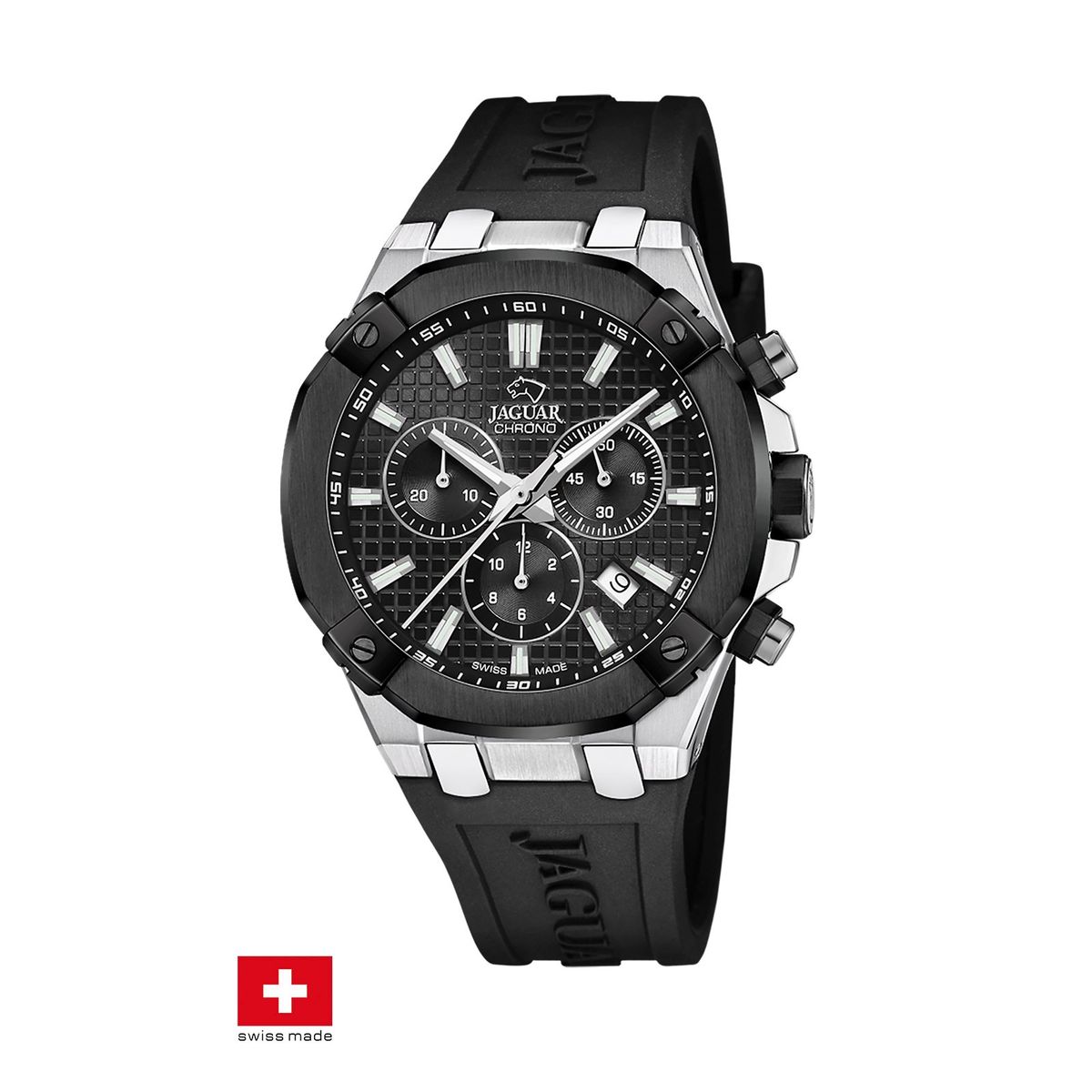 JAGUAR - Reloj J1020/2 Jaguar Swiss Negro Hombre Ceramic