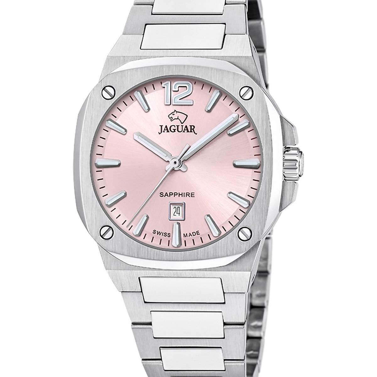 JAGUAR - Reloj J10273 Jaguar Swiss Rosa Mujer Rondcarre JAGUAR