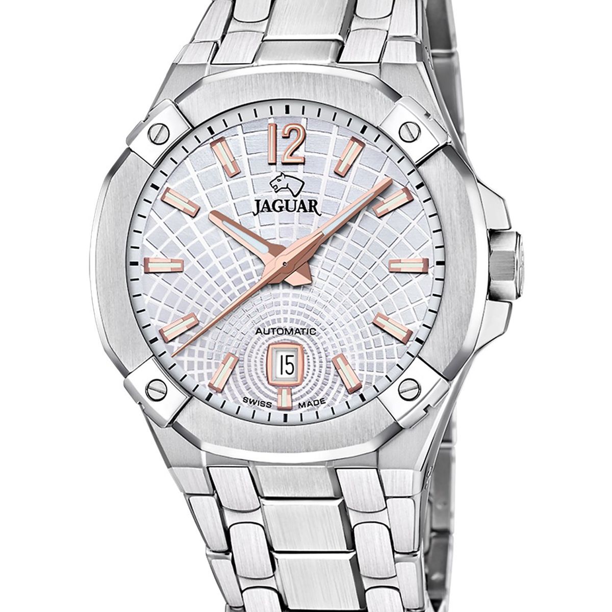 JAGUAR - Reloj J1029/1 Jaguar Swiss Blanco Hombre Automático