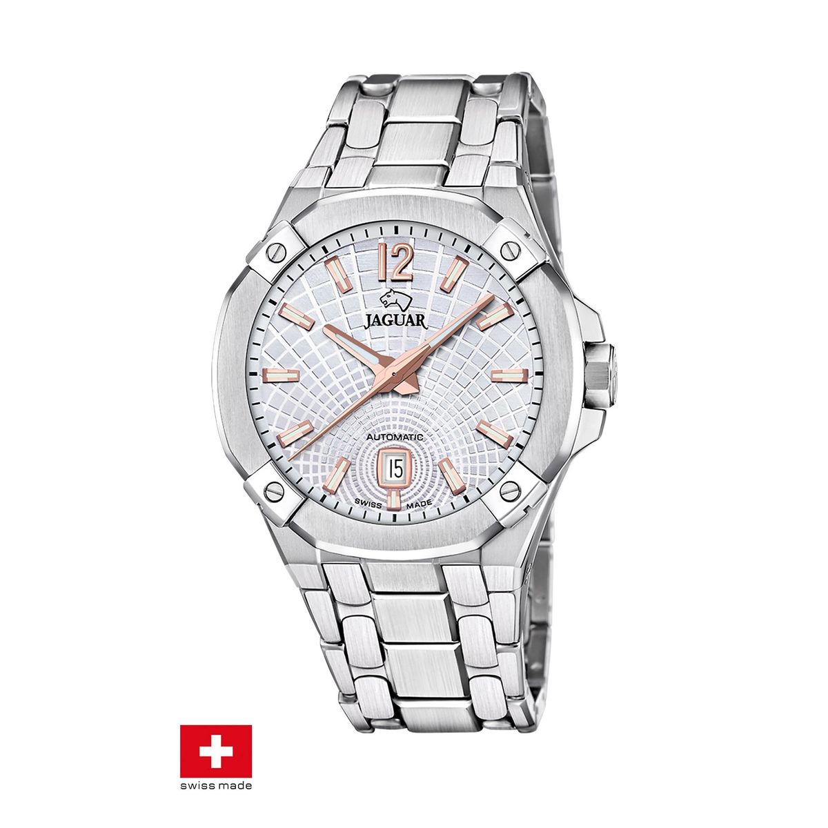 JAGUAR - Reloj J1029/1 Jaguar Swiss Blanco Hombre Automático