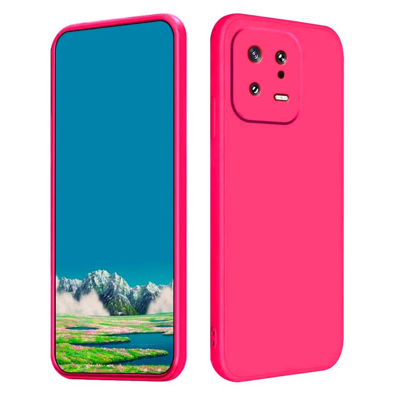 JOIGO - Carcasa Para Xiaomi 13 Goma Fucsia