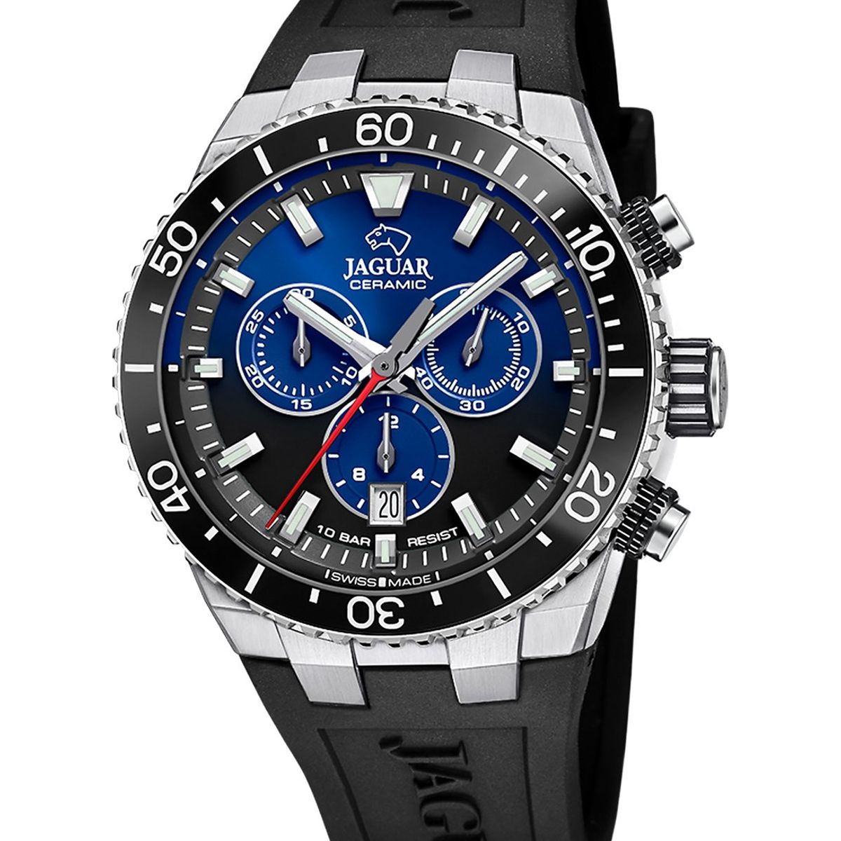 JAGUAR - Reloj J1021/6 Jaguar Swiss Azul Hombre Ceramic