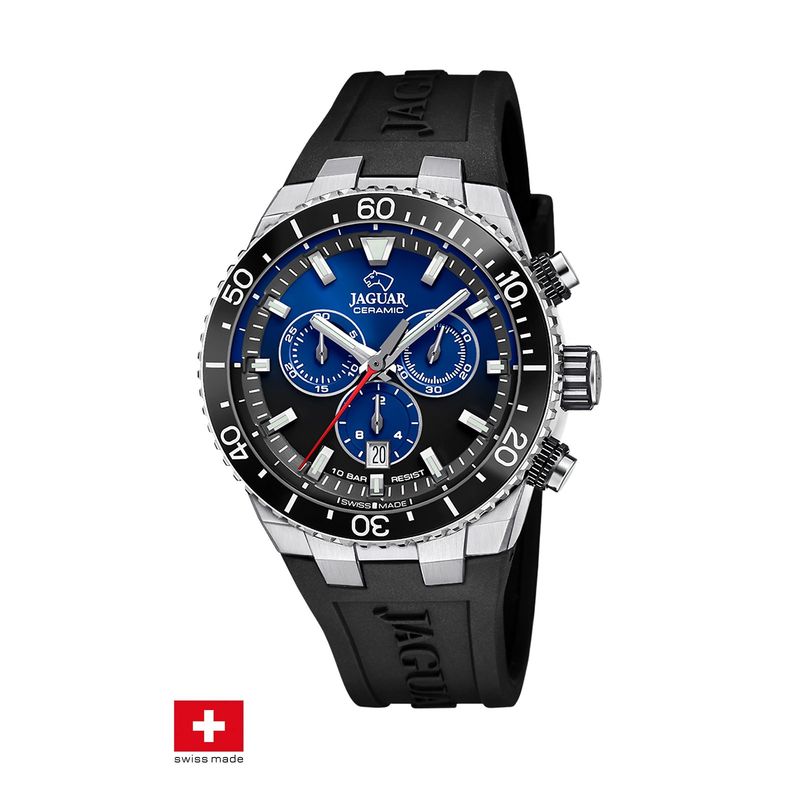 JAGUAR - Reloj J1021/6 Jaguar Swiss Azul Hombre Ceramic