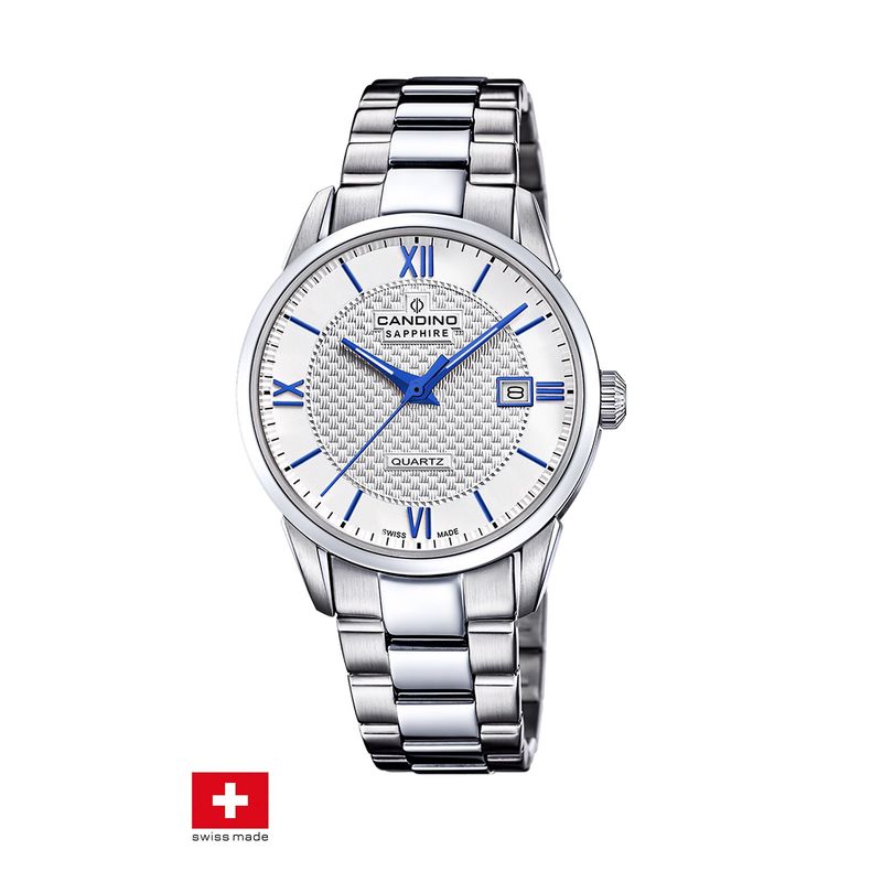 CANDINO - Reloj C4711/B Candino Swiss Plateado Hombre Couple Classic