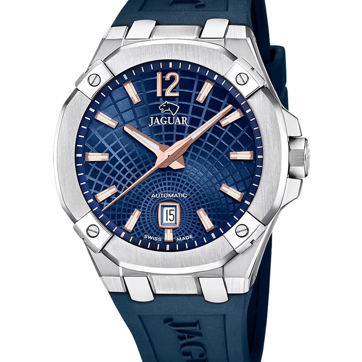 JAGUAR - Reloj J1030/2 Jaguar Swiss Azul Hombre Automático