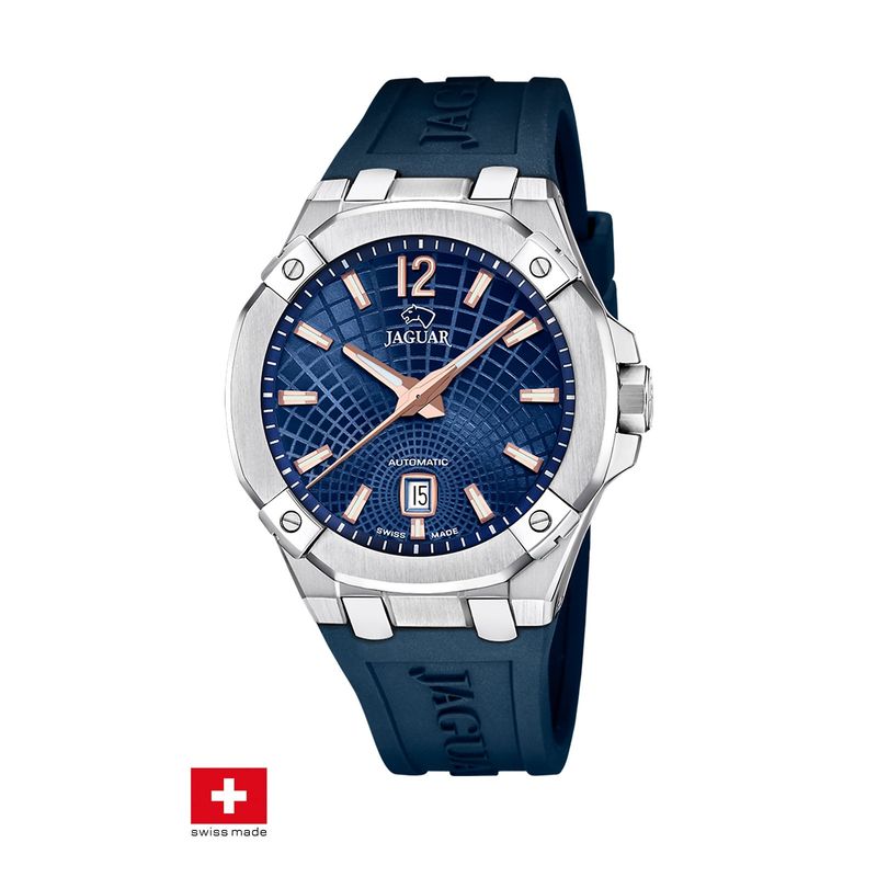 JAGUAR - Reloj J1030/2 Jaguar Swiss Azul Hombre Automático