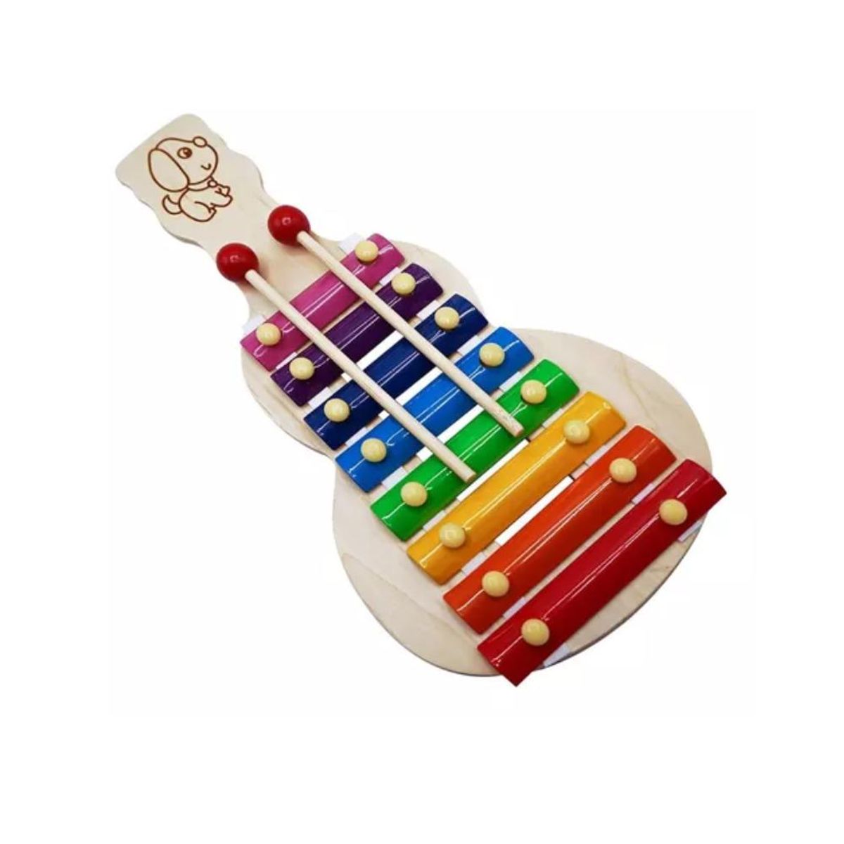 ARTIDIX - Metalofono 8 Notas De Madera Base Guitarra