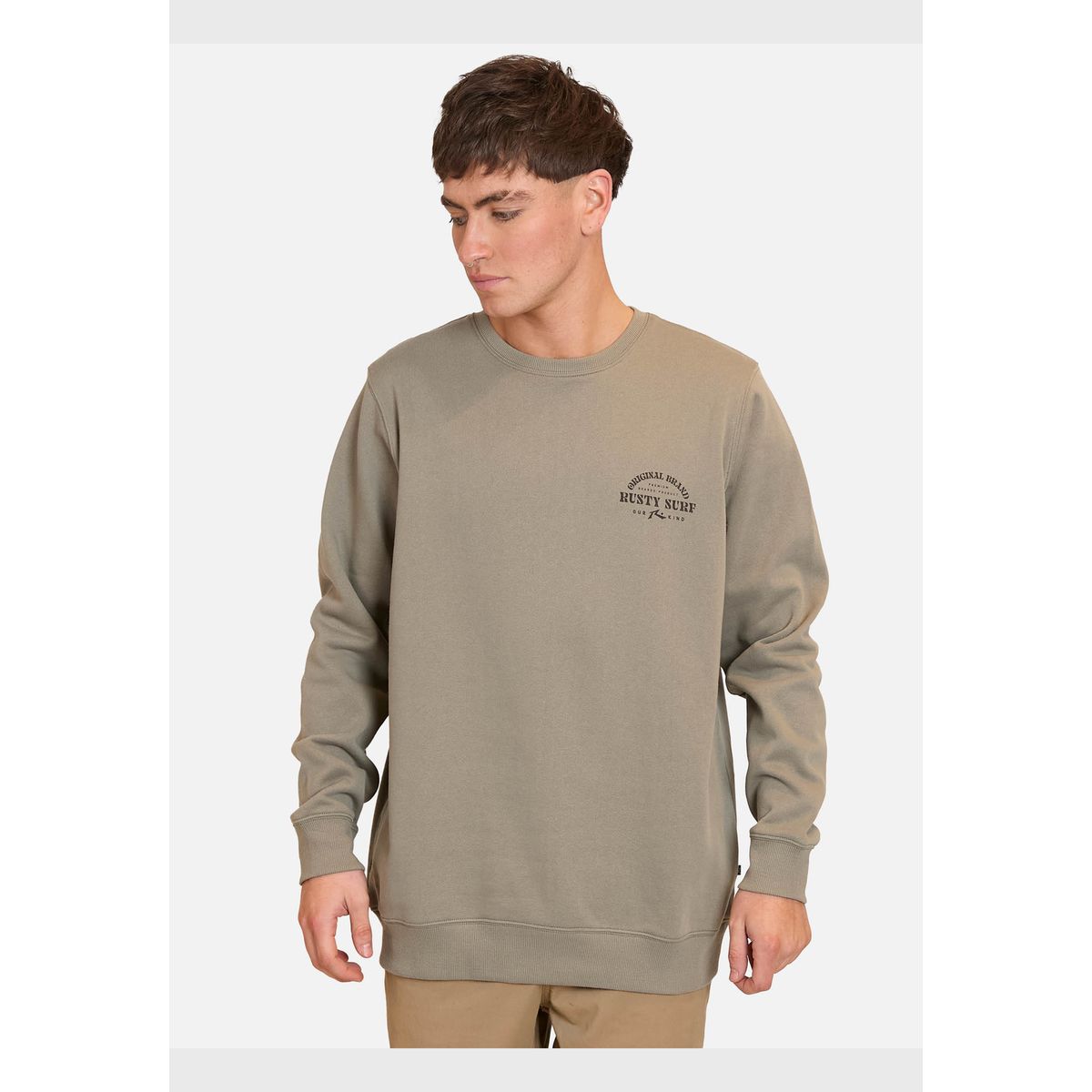 RUSTY - Poleron CR Our Kind Verde Hombre Rusty