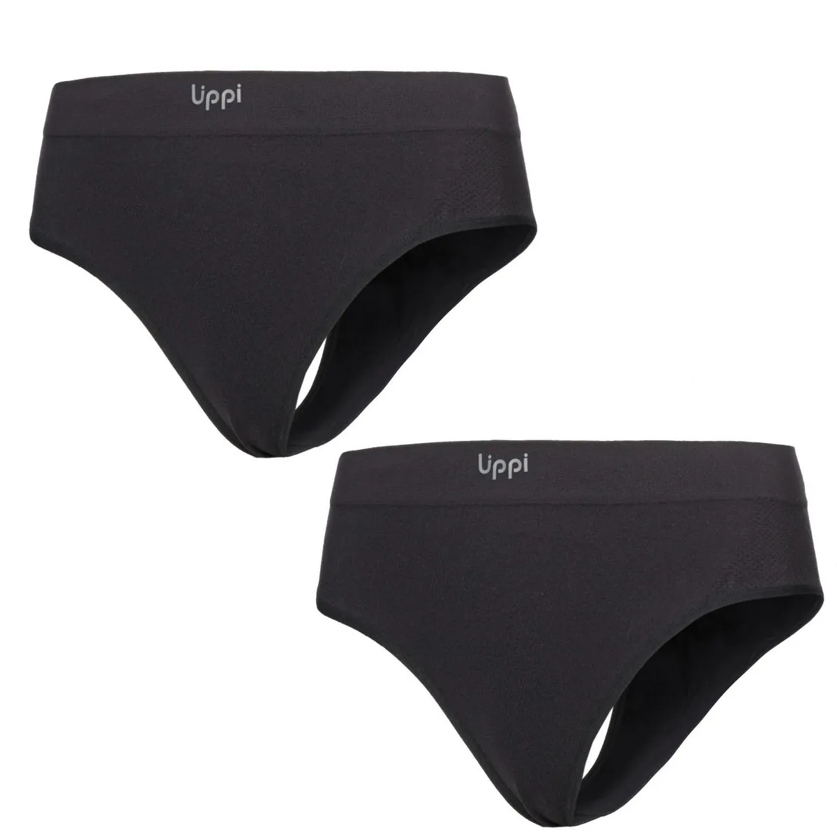 LIPPI - Ropa Interior Mujer Pack Skintec Sport Hip Hugger Grafito y Grafito Lippi