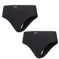 Ropa Interior Mujer Pack Skintec Sport Hip Hugger Grafito y Grafito