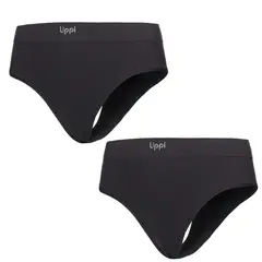 LIPPI - Ropa Interior Mujer Pack Skintec Sport Hip Hugger Grafito y Grafito