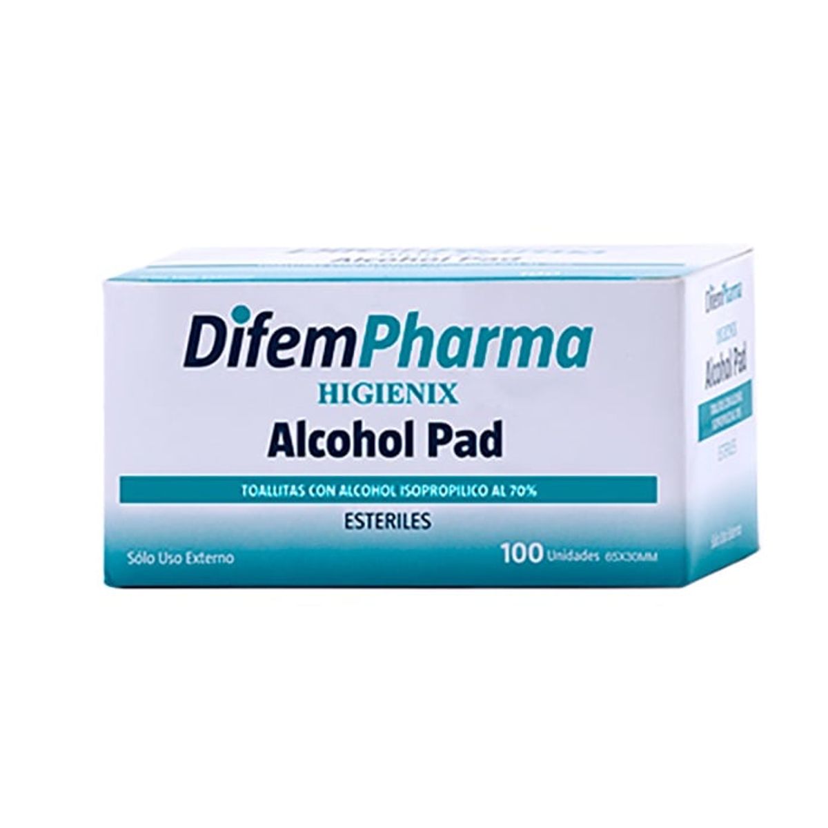 DIFEM PHARMA - Toallitas Con Alcohol Isopropílico Al 70 Difem 100 Unidades