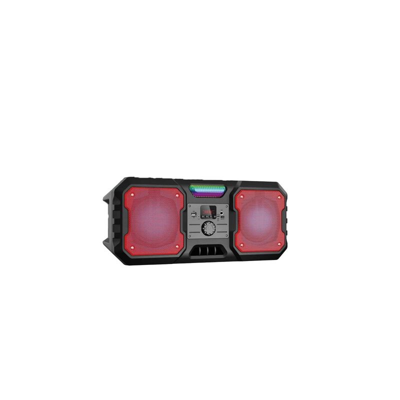 AUDIOPRO - Parlante Bluetooth Portátil Iluminación Led Rojo 5w Rms - SC