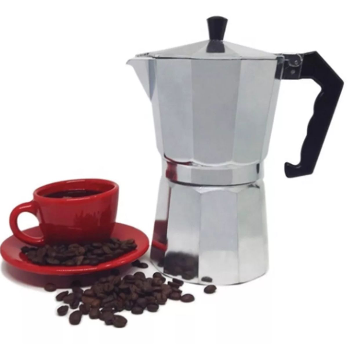 GENERICO - Cafetera Italiana 9 Tazas Cafetera Portatil Color Gris