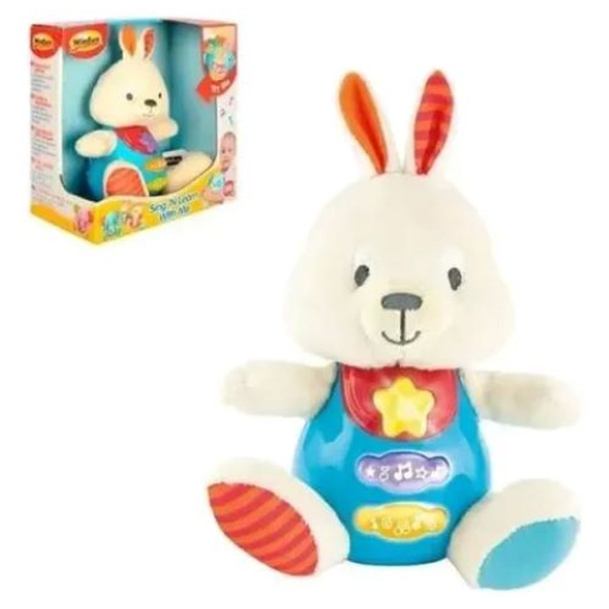WINFUN - Peluche Conejo Canta Y Aprende Conmigo