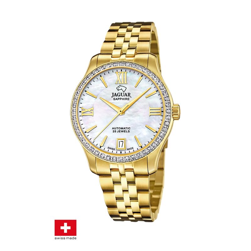 JAGUAR - Reloj J999/1 Jaguar Swiss Blanco Mujer Automático