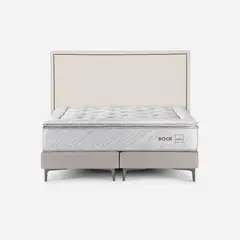 ROSEN - Cama Europea Bock 2 Plazas 150x200 cm + Respaldo Carrington